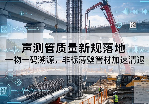 江夏声测管质量新规落地，一物一码溯源，非标薄壁管材加速清退